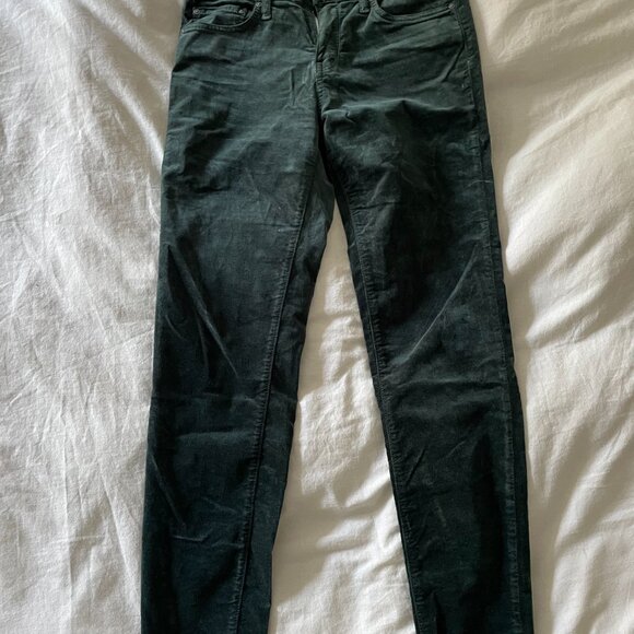 Principle Denim Innovators “Dreamer” Skinny Pants – Velvety Finish, Green - Picture 2 of 5